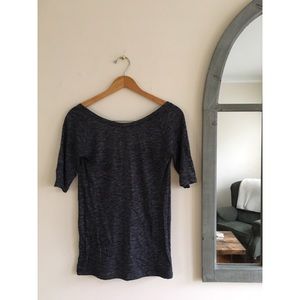 Gap Gray Ballet-Back Top